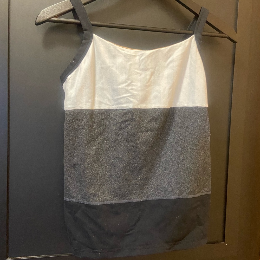 Lululemon Black and Gray Colorblock Tank Top